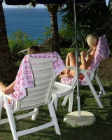 Jana Foxy and Carli wearing micro bikinis and going nude outdoor