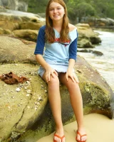 Elizabeth wearing bikini