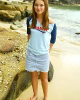 Elizabeth wearing bikini