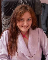 Sexy hairy pussy busty hottie Elza in red bikini