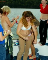 Diving six nudist girls