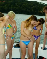 Diving six nudist girls