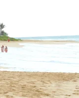 Sexy teens shedding bikinis to flaunt small tits & nice firm ass on the beach