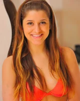 Stunner Nicole makes her pussy super wet as she fucks it with a huge dildo