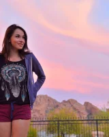 Skinny amateur teen Rachel slowly takes off her clothes and poses in public