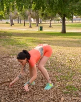Hairy pussy latin Victoria with puffy nipples is wearing sexy bikini poolside