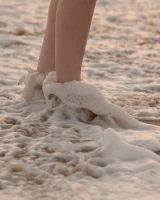 Amazing Audrey Star is at the beach in bikini in the evening