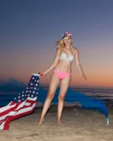 Puffy nipples exciting blonde Gabrielle Bradley has tasty apple ass in bikini