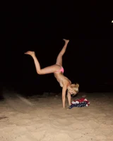 Puffy nipples exciting blonde Gabrielle Bradley has tasty apple ass in bikini