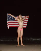 Puffy nipples exciting blonde Gabrielle Bradley has tasty apple ass in bikini