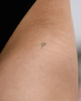 Busty chick Jade Baker is sexy skateboarder in cut tiny jeans shorts and fantastic baby in black bikini on the beach