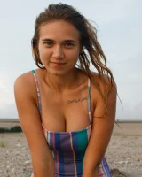 Amateur American Rebel Tee and Sofia Orlova shows theirs hot curves in sexy swimsuits