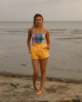 Amateur American Rebel Tee and Sofia Orlova shows theirs hot curves in sexy swimsuits