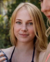 Two young sexy blonde hotties Rune Kimele and Bernie Svintis are walking in the city and changing in bikini in the forest