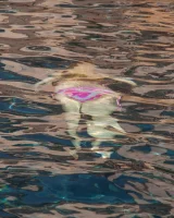 Exciting Samantha Rone is showing perfect body in bikini in the pool