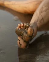 Hottie in a sexy swimsuit Sofia Orlova getting dirty on the beach