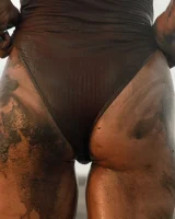 Hottie in a sexy swimsuit Sofia Orlova getting dirty on the beach