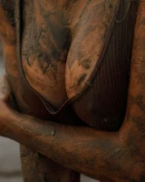 Hottie in a sexy swimsuit Sofia Orlova getting dirty on the beach