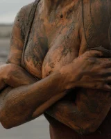 Hottie in a sexy swimsuit Sofia Orlova getting dirty on the beach