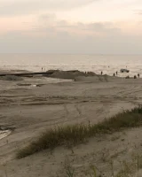 Hottie in a sexy swimsuit Sofia Orlova getting dirty on the beach