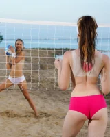 Beach volleyball girls