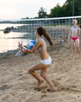 Beach volleyball girls
