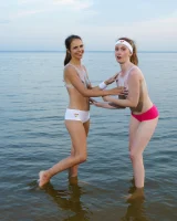 Beach volleyball girls