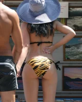 Candid chicks in sexy bikinis