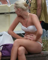 Candid chicks in sexy bikinis