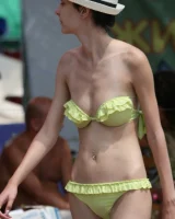 Candid real girls walking in exciting bikinis