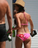 Candid hotties walking in bikinis