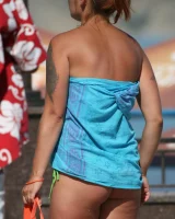 Candid hotties walking in bikinis