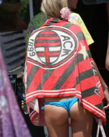 Bikini walking sexy candid girls