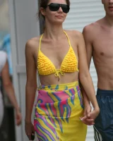 Candid shots of beautiful girls walking in bikini