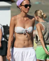 Candid shots of beautiful girls walking in bikini