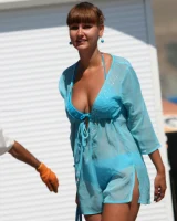 Candid shots of beautiful girls walking in bikini