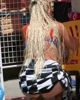 Candid shots of beautiful girls walking in bikini