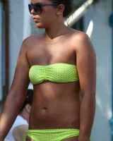 Candid shots of beautiful girls walking in bikini