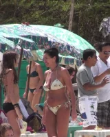 Candid girls in bikini on the beach