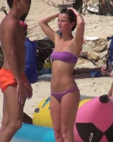 Candid girls in bikini on the beach