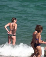 Wonderful candid girls caught in bikini on the beach