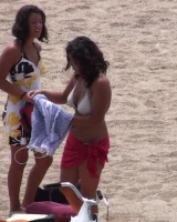 Wonderful candid girls caught in bikini on the beach
