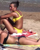 Wonderful candid girls caught in bikini on the beach
