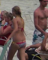 Wonderful candid girls caught in bikini on the beach