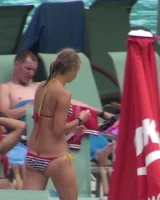 Wonderful candid girls caught in bikini on the beach