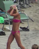 Wonderful candid girls caught in bikini on the beach