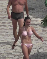 Wonderful candid girls caught in bikini on the beach