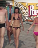 Wonderful candid girls caught in bikini on the beach