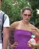 Candid girls with sexy bodies walking on the beach