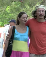 Candid girls with sexy bodies walking on the beach